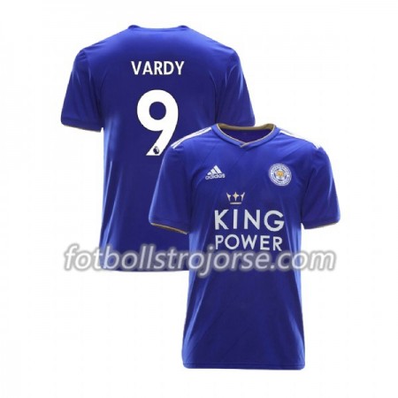 Leicester City Matchtröjor Jamie Vardy 9 Hemma Fotbollströja 2018-2019 Leicester City Matchtröjor Jamie Vardy 9 Hemma Fotbollströja 2018-2019